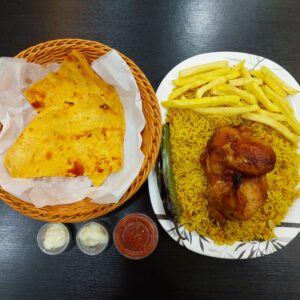 Roasted chicken With Rice