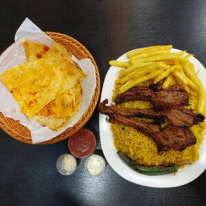 Lamb Chops with Rice