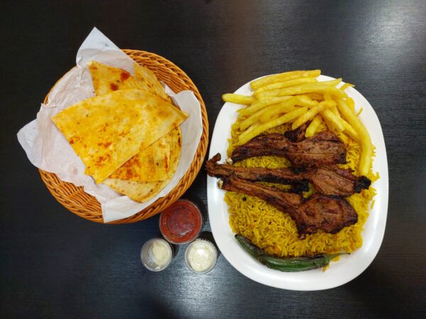 Lamb Chops with Rice