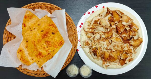 Chicken Shawarma With Hummus